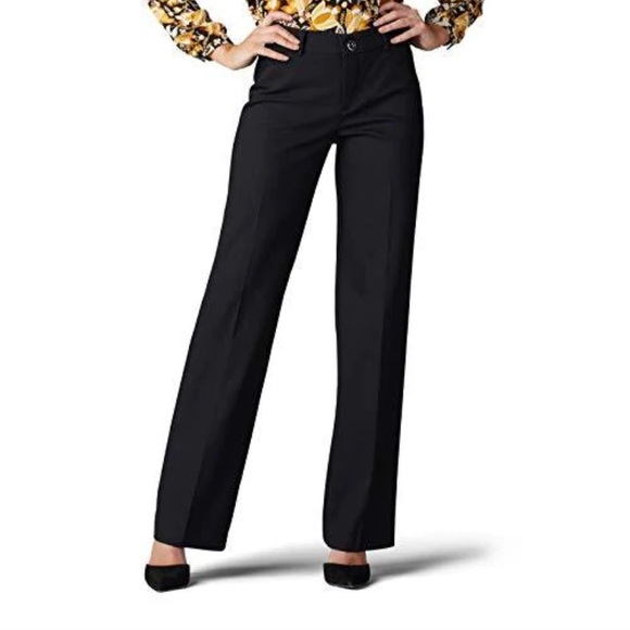 Lee Flex Motion Black Slacks From Kohls 